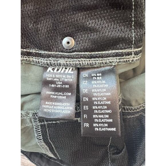 Kuhl Pants Nylon Cargo Roll Up Legs Women Green Sz 14 Reg Lightweight Hiking EUC - Picture 6 of 8